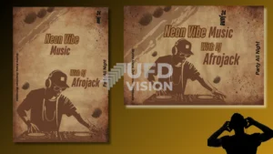 Neon Vibe Music Night Flyer-UFDVision.com