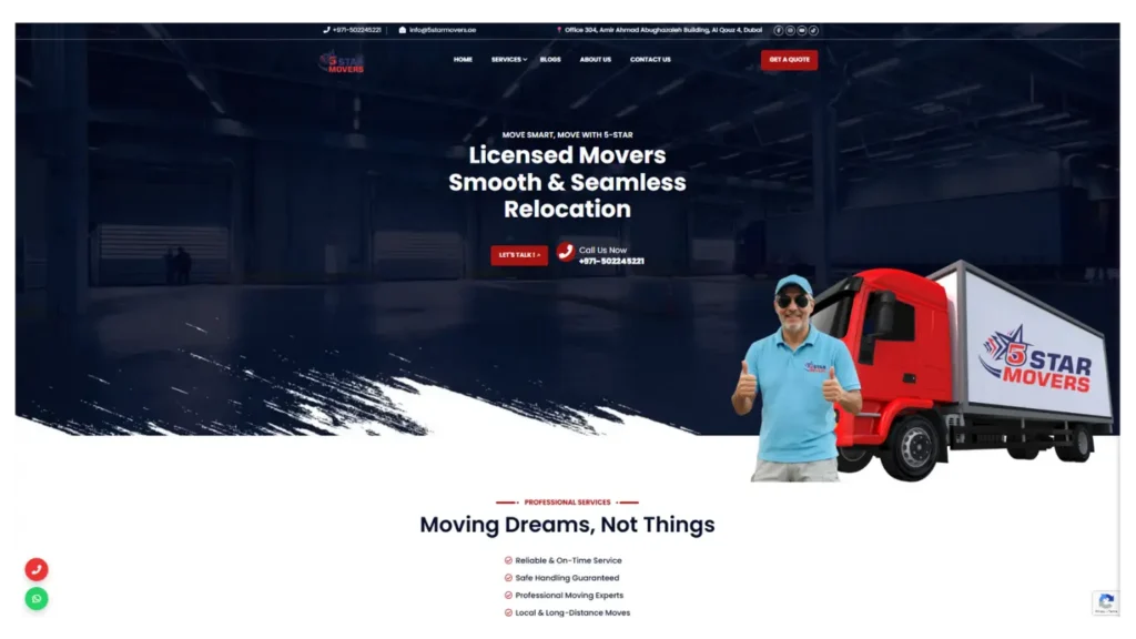 5 star movers project ufd vision